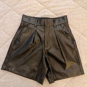 Abercrombie & Fitch Vegan Leather Shorts